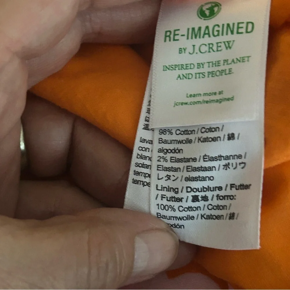 J.Crew Orange Hawaiian Floral Women’s Mini Halter Dress Size 4 Lined Tropical